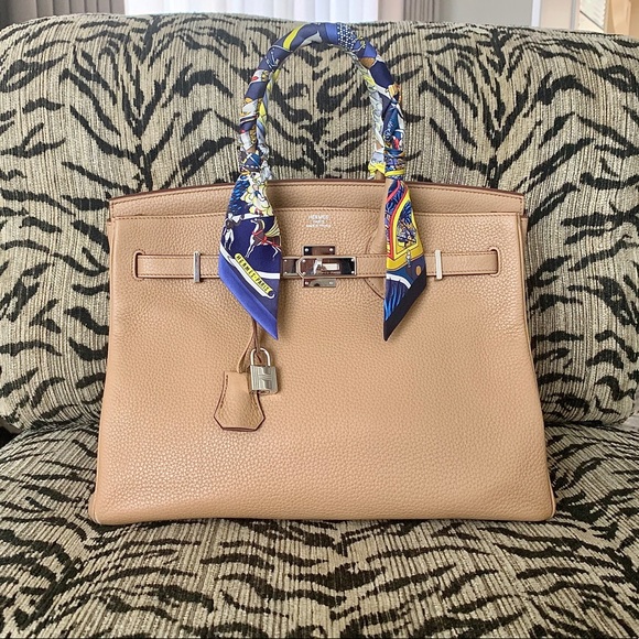 Hermes Handbags - Hermes Birkin 35 in Tabac Camel